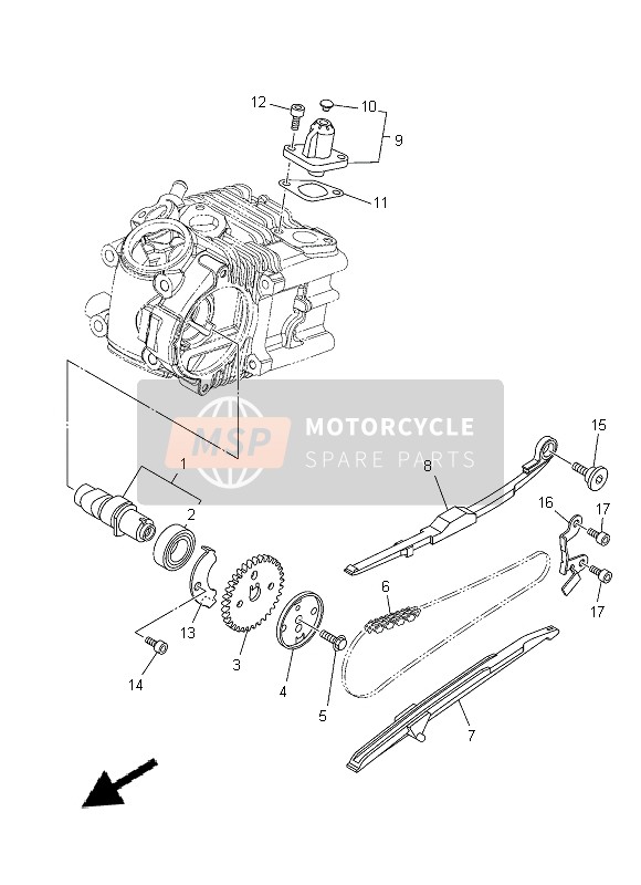 Yamaha XC115S 2014 Camshaft & Chain for a 2014 Yamaha XC115S